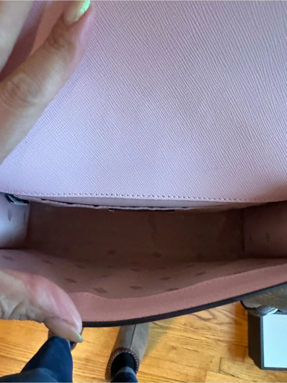 Kate Spade Pink Leather Chain Shoulder Bag - Picture 6 of 8